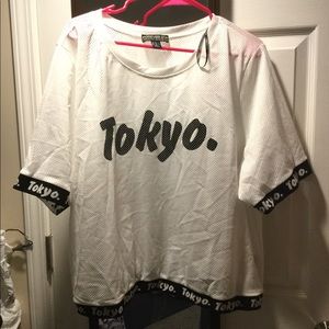 F21 Tokyo Mesh Crop/ Shirt